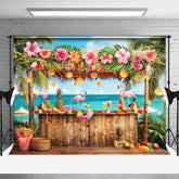 Aperturee - Aperturee Anchorage Bar Flamingo Hawaii Summer Vibe Backdrop